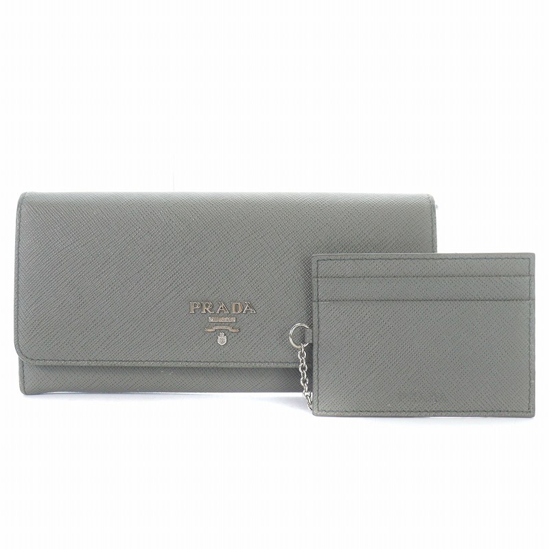プラダ PRADA SAF.TRIANGOLO/CIPRIA 長財布 ロングウォレット 二つ折り 