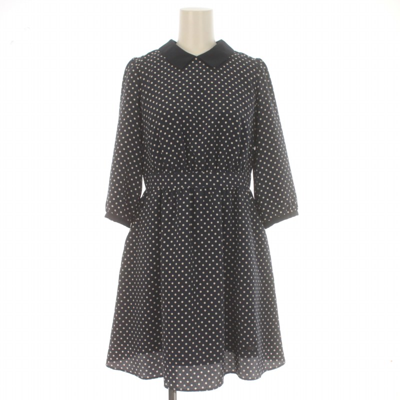 Burberry ネイビー ドット柄 サスペンダー ビンテージ バーバリー