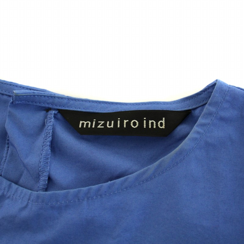 ミズイロインド mizuiro ind シャツ ブラウス 長袖 ドルマンスリーブ 