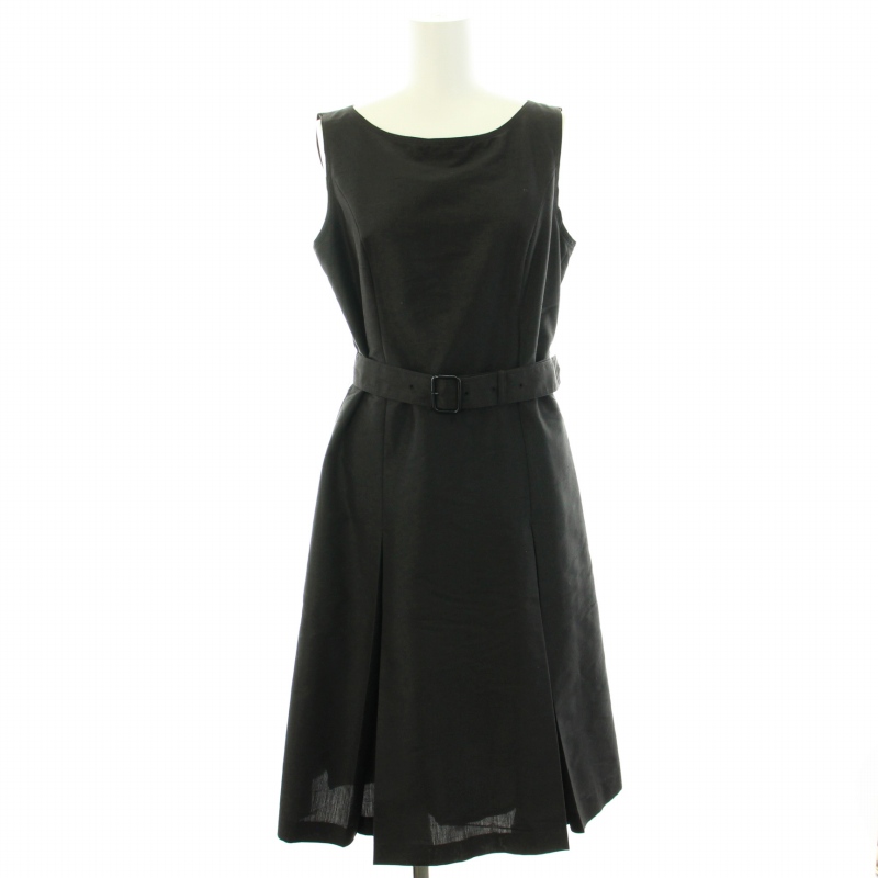 BURBERRY LONDON ノースリーブ ロングワンピース ブラック 38