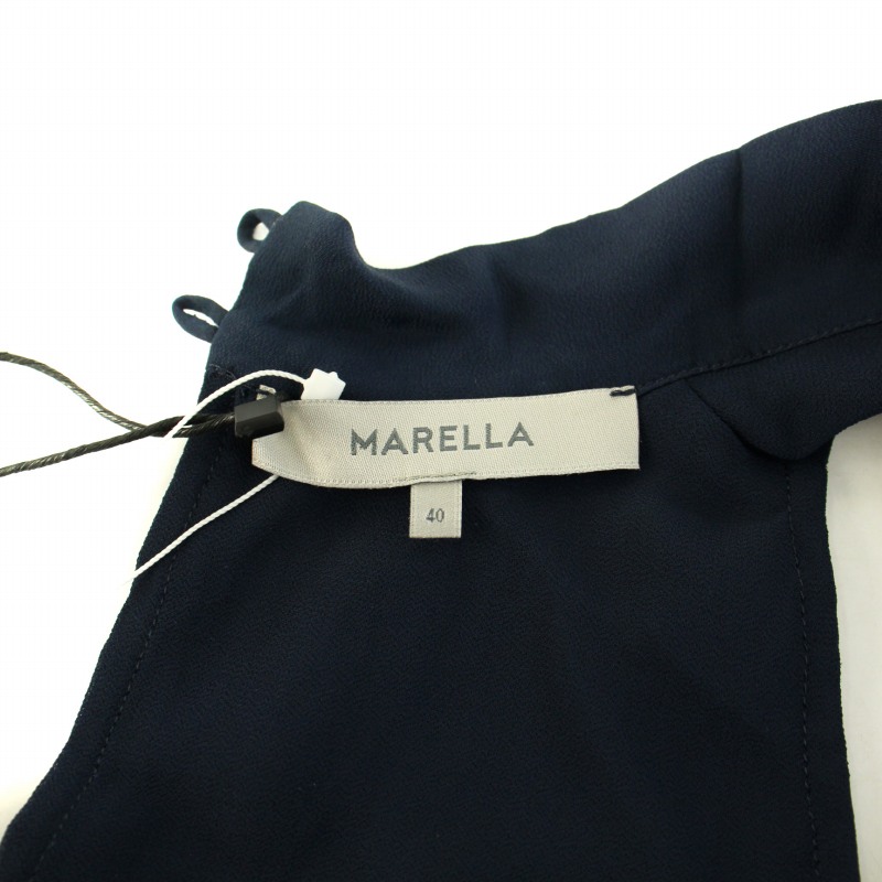 未使用品 マレーラ MARELLA シャツ ブラウス ノースリーブ スタンド 