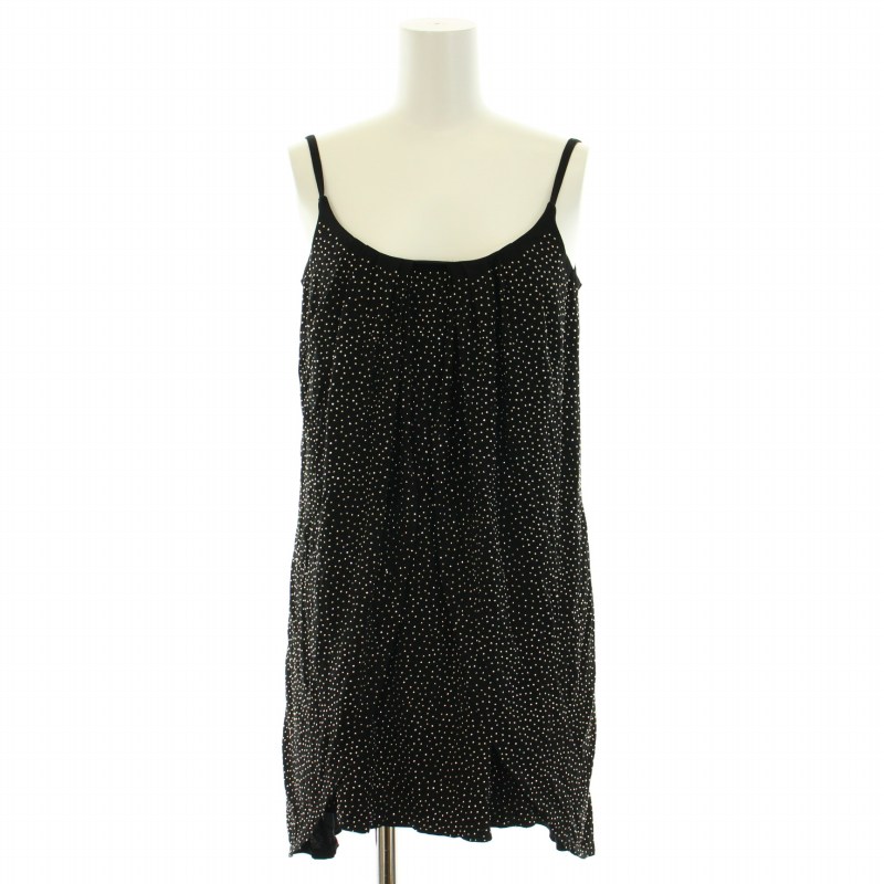 ヴェルサーチ versace 変形　肌みせ　キャミソール　ビーズ　黒　38 ヴェルサーチ versace 変形 肌みせ キャミソール ビーズ 黒 38