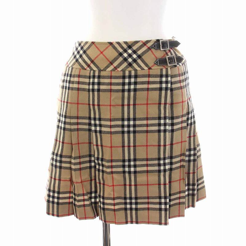 バーバリー ロンドン BURBERRY LONDON プリーツスカート ミニ ノバ 
