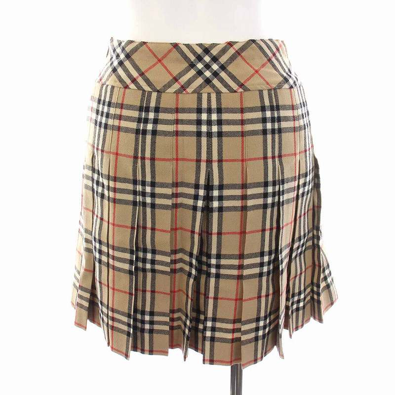 バーバリー ロンドン BURBERRY LONDON プリーツスカート ミニ ノバ 