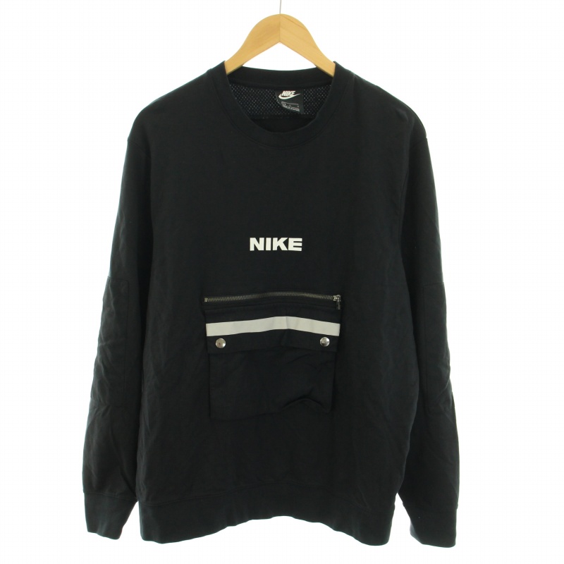 Nike ブラック スウェット M 90's 古着 90s NIKE スウォッシュ ワン