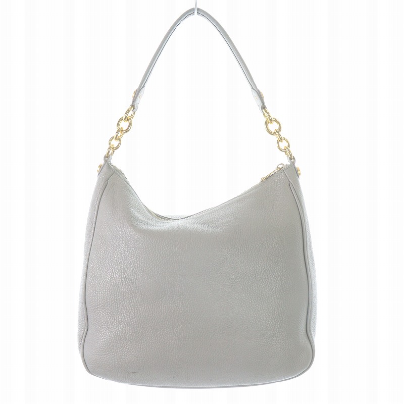 FURLA ショルダーバッグ グレー チェーン フルラ Furla チェーンショルダー ショルダーバッグ レザー