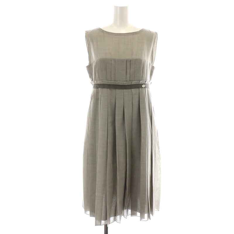 フォクシーニューヨーク FOXEY NEW YORK ワンピース ひざ丈 プリーツ  