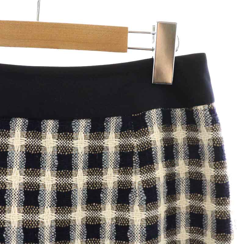 ポールスチュアート PAUL STUART タイトスカート ひざ丈 チェック  