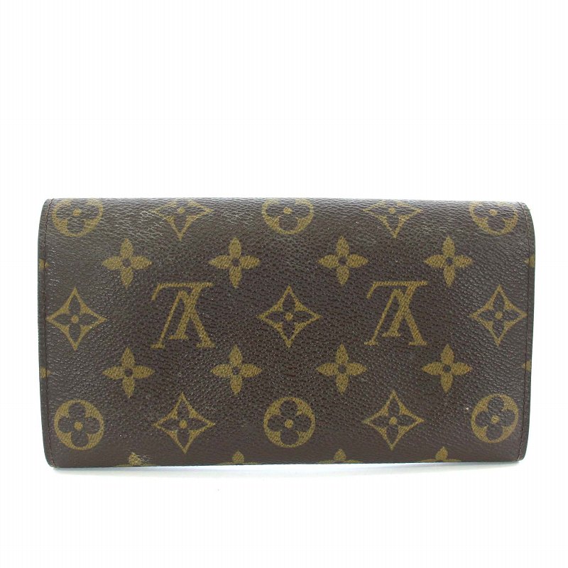 ✨美品✨ルイヴィトン　長財布　モノグラム　ポルト　モネ　クレディ　ブラウン ルイヴィトン 長財布 モノグラム ポシェットポルトモネクレディ 男女