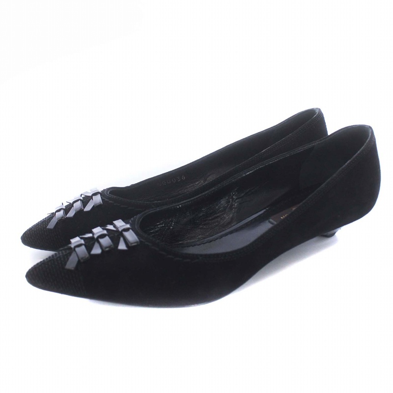 ルイヴィトン LOUIS VUITTON ポインテッドトゥ パンプス スエード  