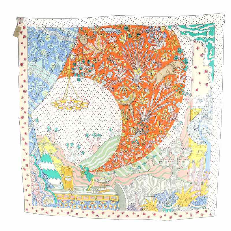 未使用品 エルメス HERMES カレ90 Le Premier Chant 始まりの歌  