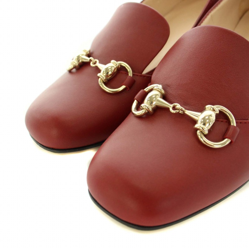 グッチ GUCCI ホースビット ローファー モカシン パンプス スクエア 