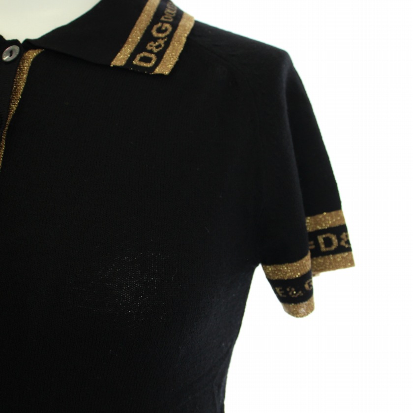 DOLCE&GABBANA ニットポロシャツ ドルガバ ドルチェアンドガッバーナ