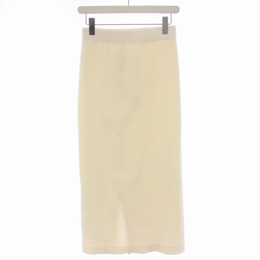 IENA こころなし コーデュロイジャージスカート ネイビー 