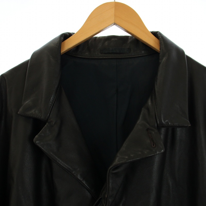 ジルサンダー JIL SANDER レザージャケット ライダース 革ジャン 48 L