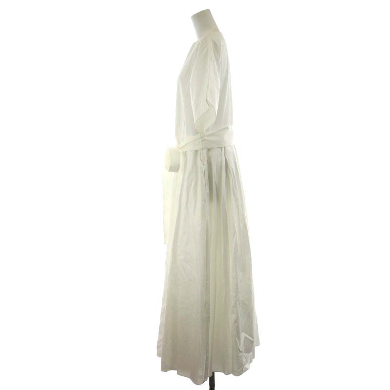 エブール ebure 21AW ワンピース 半袖 フレア ロング オーガニック  