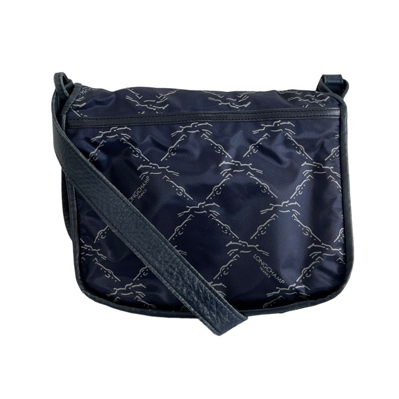 美品 LONGCHAMP ハンドバッグ デニム　ヴィンテージ 裏地総柄 美品 LONGCHAMP ハンドバッグ デニム ヴィンテージ 裏地総柄