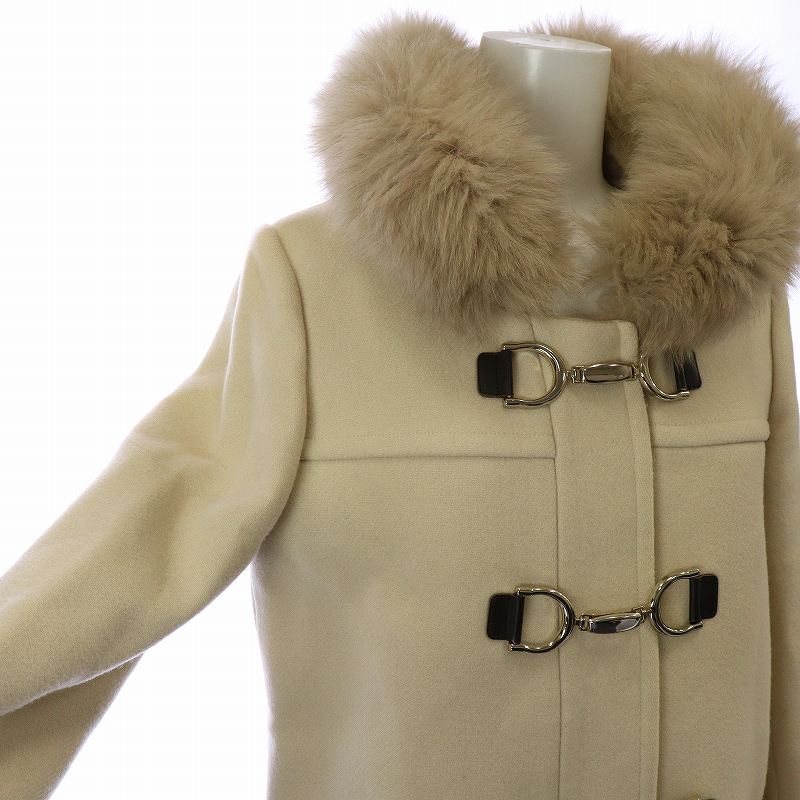 JUSGLITTY ジャスグリッティービットダッフルコートカシミア入り
