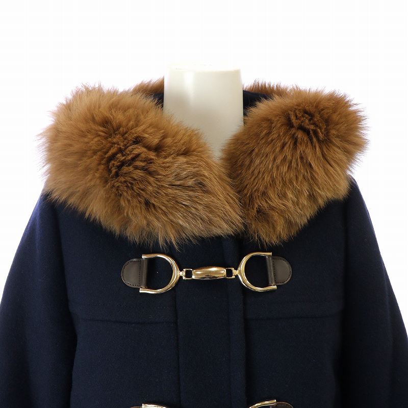 ジャスグリッティー ファー ダッフル ネイビー｜レディース 