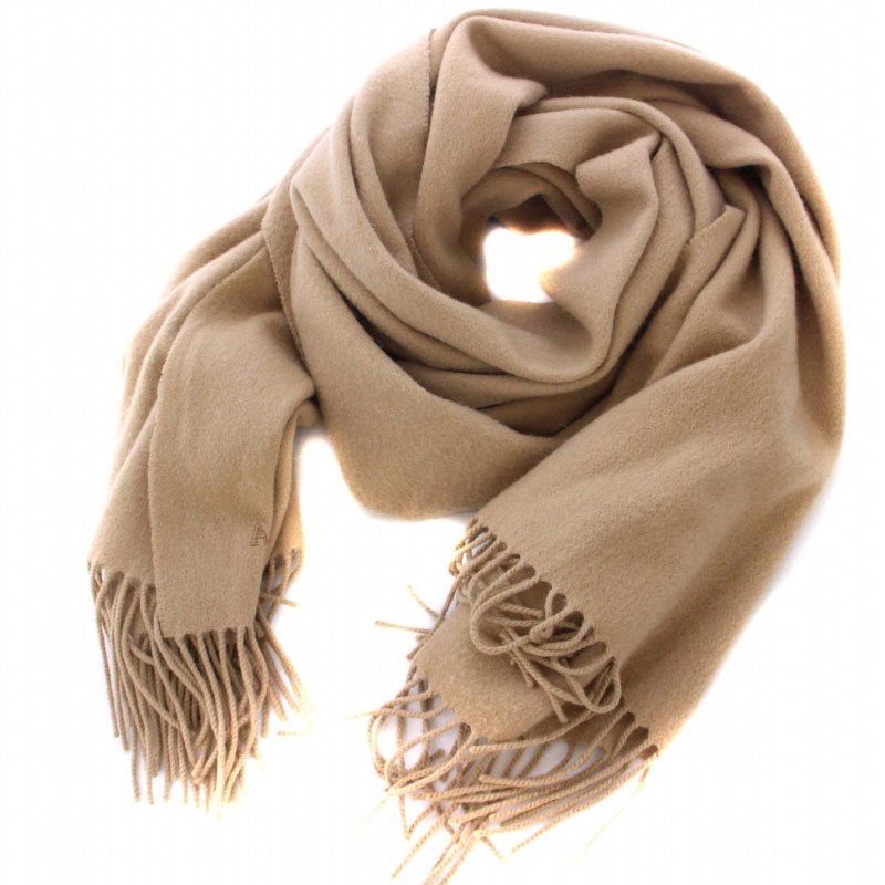 フルラ FURLA ストール マフラー ロゴ刺繍 ベージュ /BM レディース