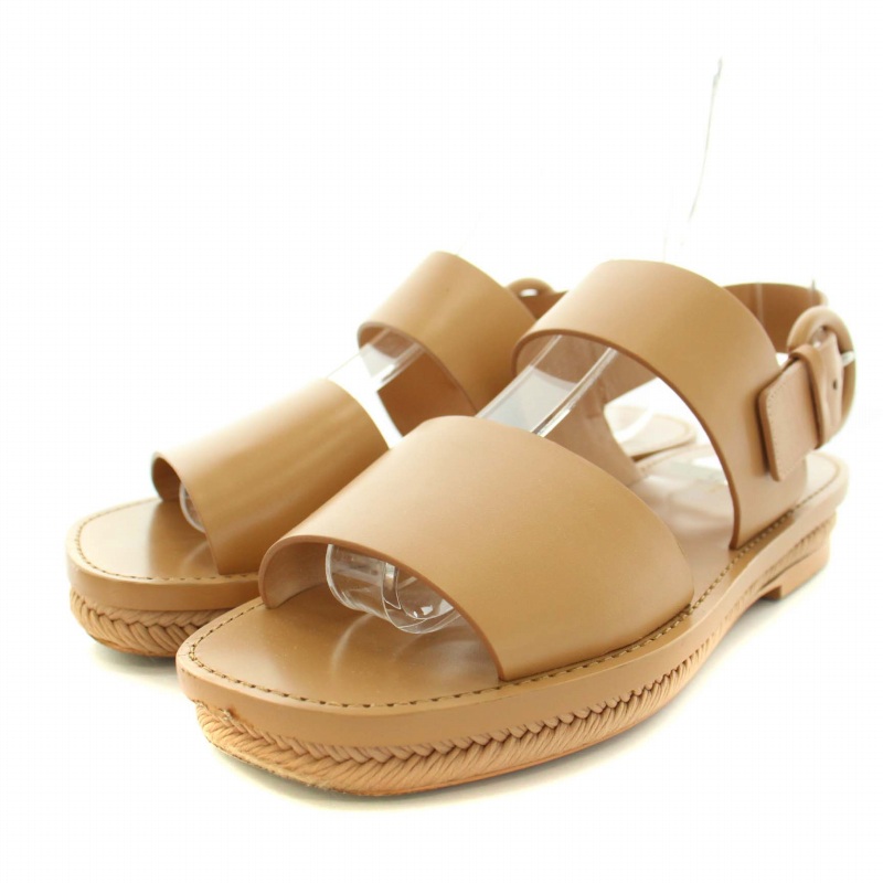 セリーヌ CELINE フラットサンダルエスパドリーユカーフスキン Flat  