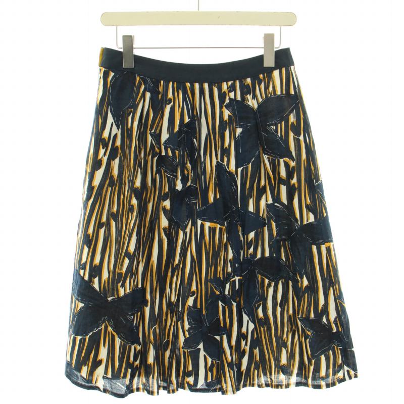 パラスパレス Pallas Palace スカート ロング ミモレ フレア 総柄  