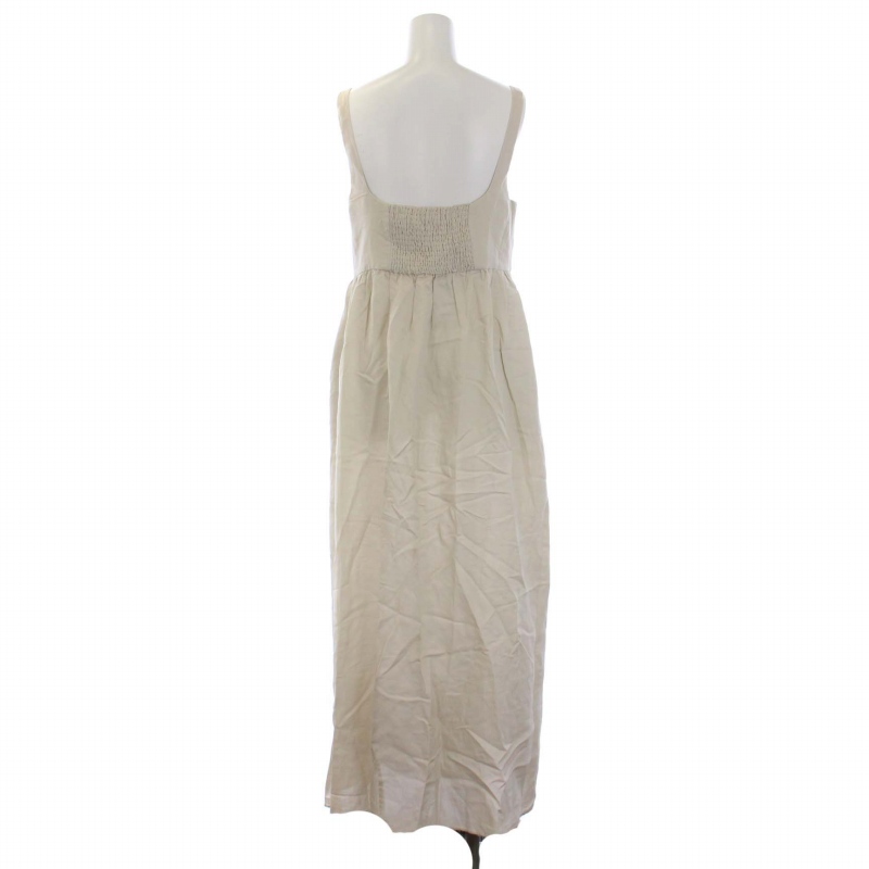 ザラ ZARA LINEN BLEND MIDI DRESS キャミワンピース ロング