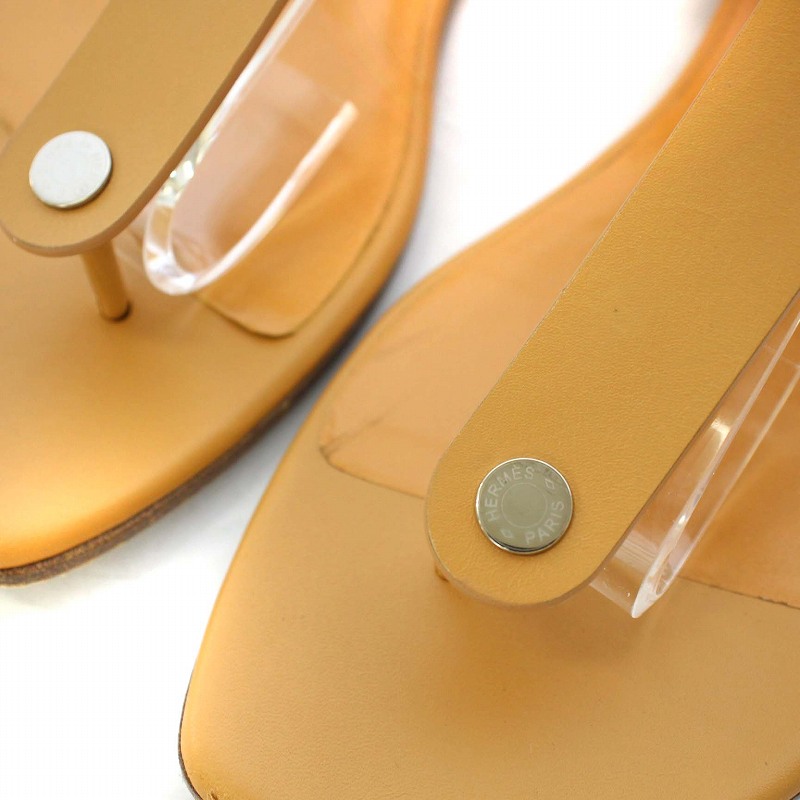 エルメス HERMES トングサンダル レザー フラット ストラップ セリエ  