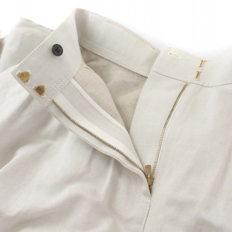 エブール ebure 22SS リネンコットンツイルフレアスカート ロング 36 S  