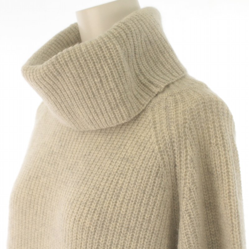 トゥモローランド TOMORROWLAND ウールアンゴラオフタートルワンピース  