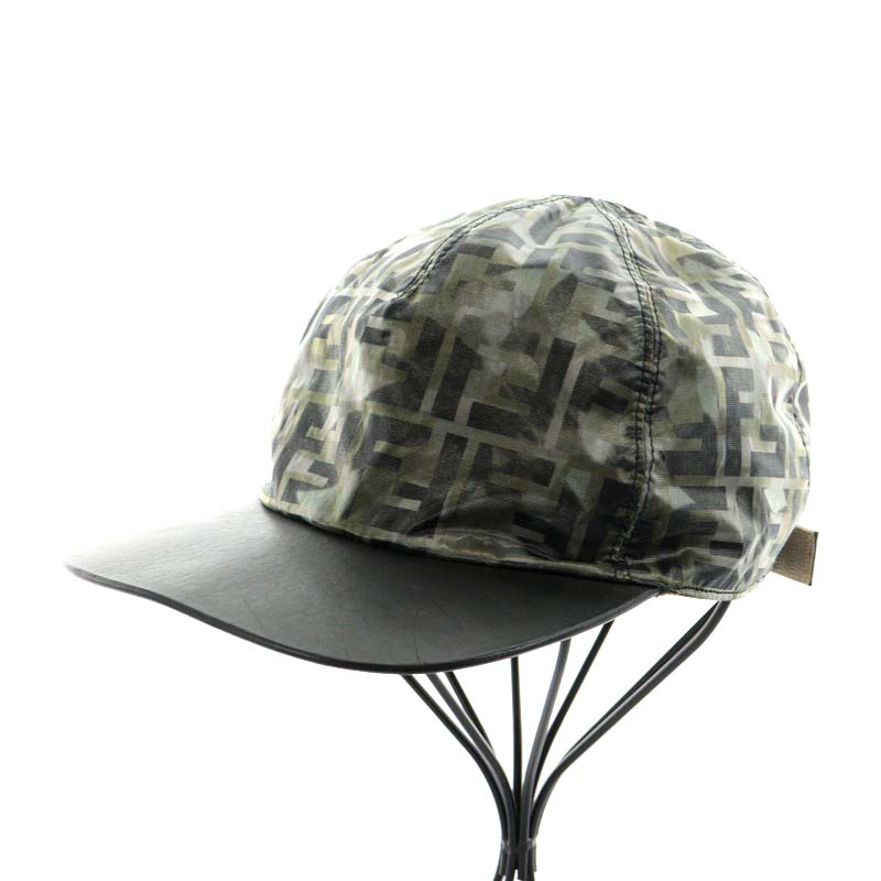 FENDI 迷彩柄 バケットハット カーキカモフラ