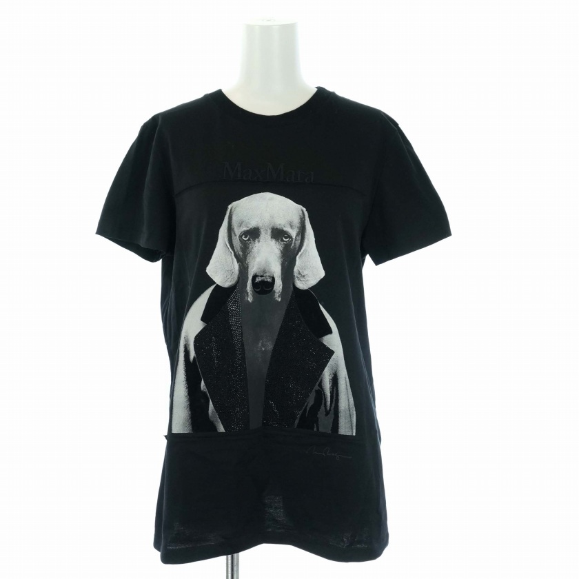マックスマーラ MAX MARA MM DOG Tシャツ カットソー 半袖 クルー 