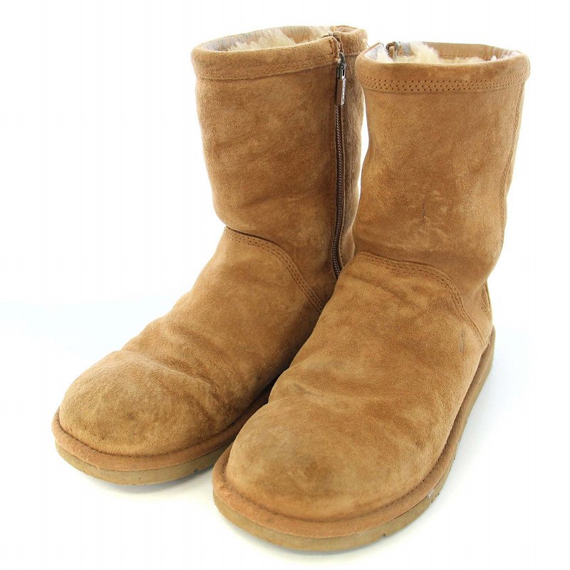 UGG ムートンブーツ オレンジジッパー　箱付き UGG ムートンブーツ オレンジジッパー 箱付き （UGG ムートン