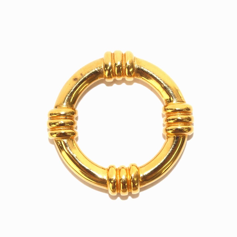 エルメス HERMES スカーフリング ブーエ ゴールド色 /YI15 □OH