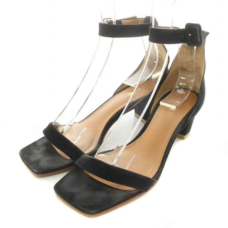 PIPPICHIC ピッピシック ダウン サンダル 38 ブラック PIPPICHIC