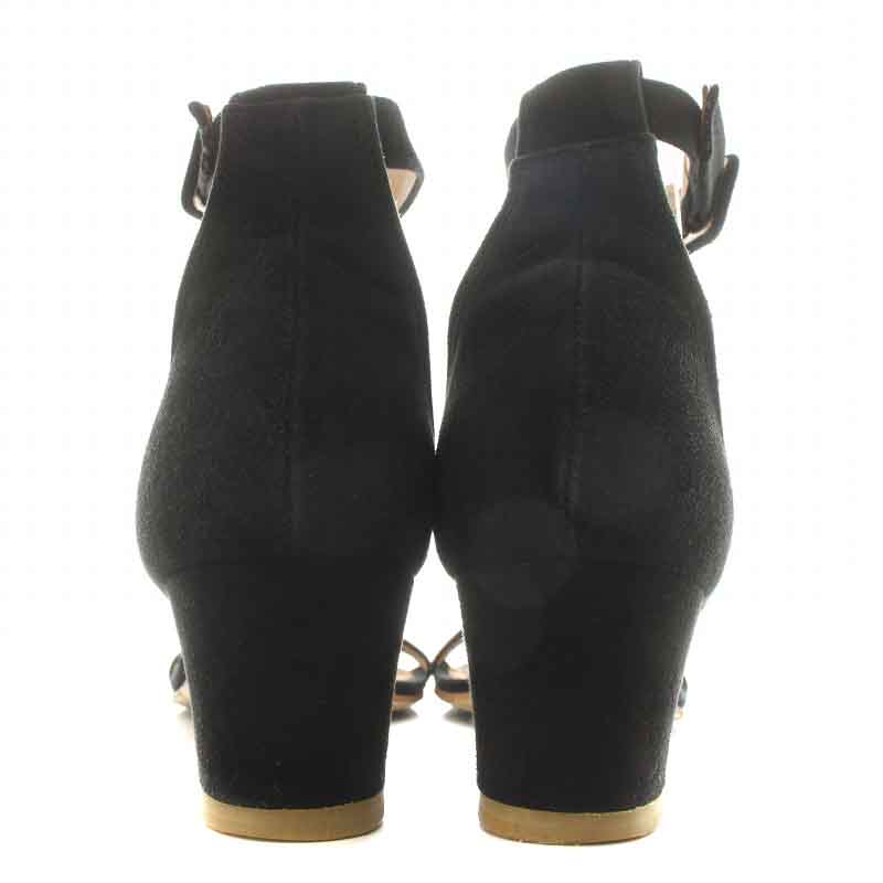 ピッピシック ストラップ スエード サンダル ブラック PIPPICHIC