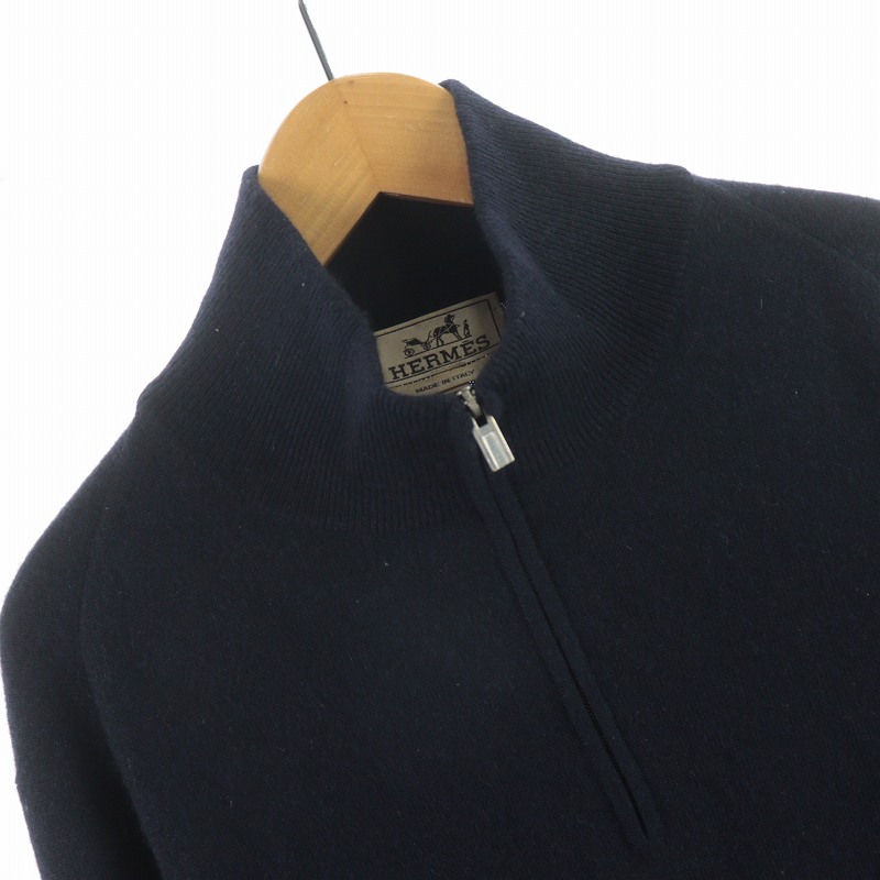 エルメス HERMES ニット セーター ハイネック 長袖 ハーフジップ エルメス HERMES ニット セーター ハイネック 長袖 ハーフジップ