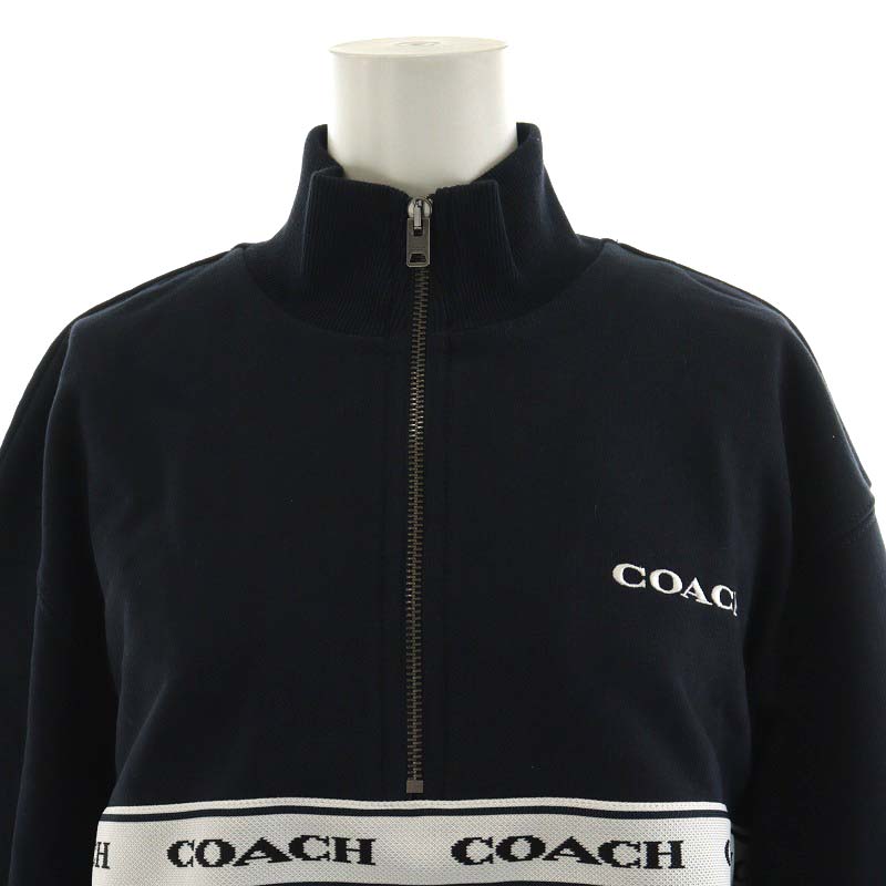 希少新品級　コーチ　coach ハーフジップ　パーカー　スウェット　トレーナー 希少新品級 コーチ coach ハーフジップ パーカー スウェット
