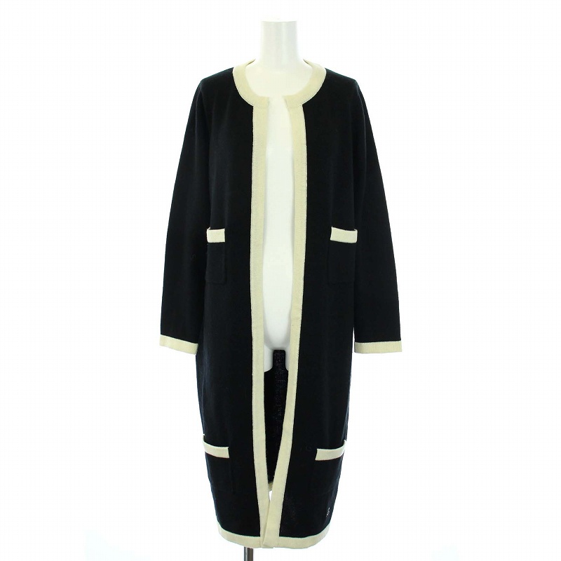 マディソンブルー MADISONBLUE 18年製 ウールカシミア ノーカラー  