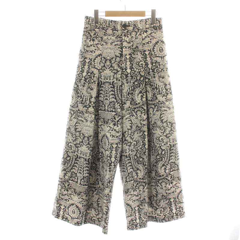 アンドエルシー &ellecy 22AW ワイドパンツ ジップフライ ボックス  