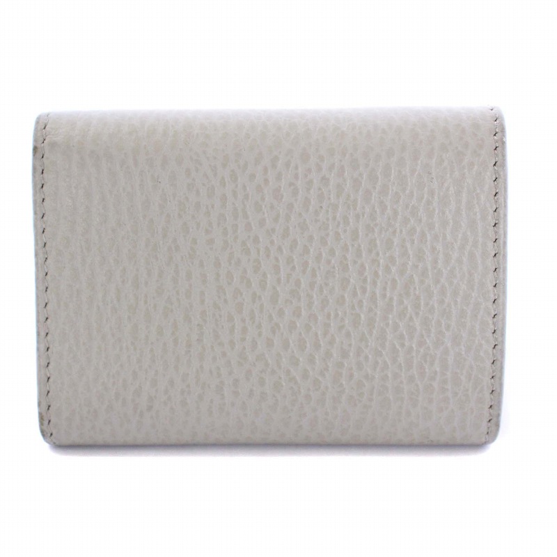 グッチ GUCCI ダブルG ウォレット 三つ折り財布 レザー ゴールド