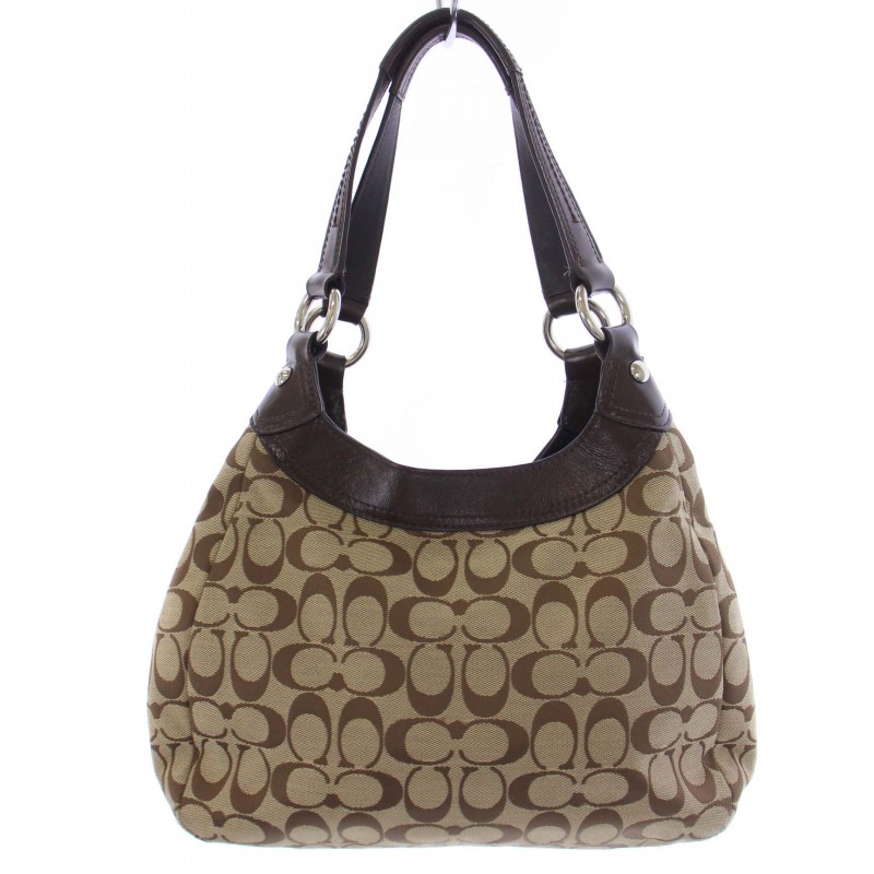 コーチ COACH ソーホー シグネチャー ホーボー ハンドバッグ 