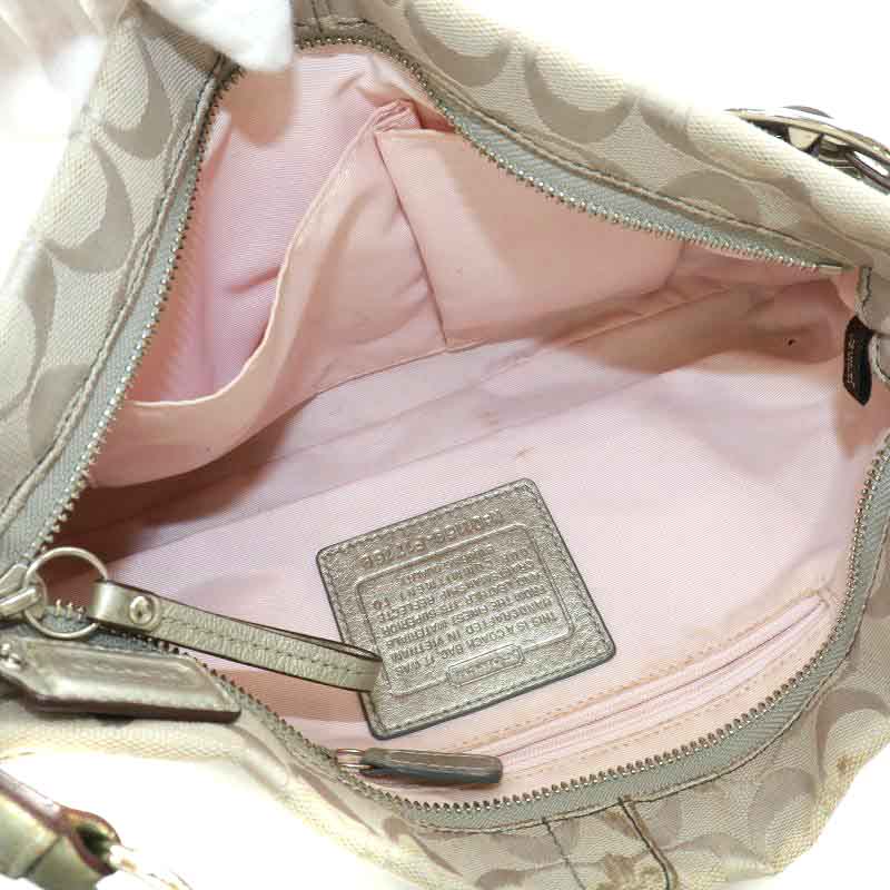 コーチ COACH シグネチャー ショルダーバッグ キャンバス レザー コーチ COACH シグネチャー ショルダーバッグ キャンバス レザー
