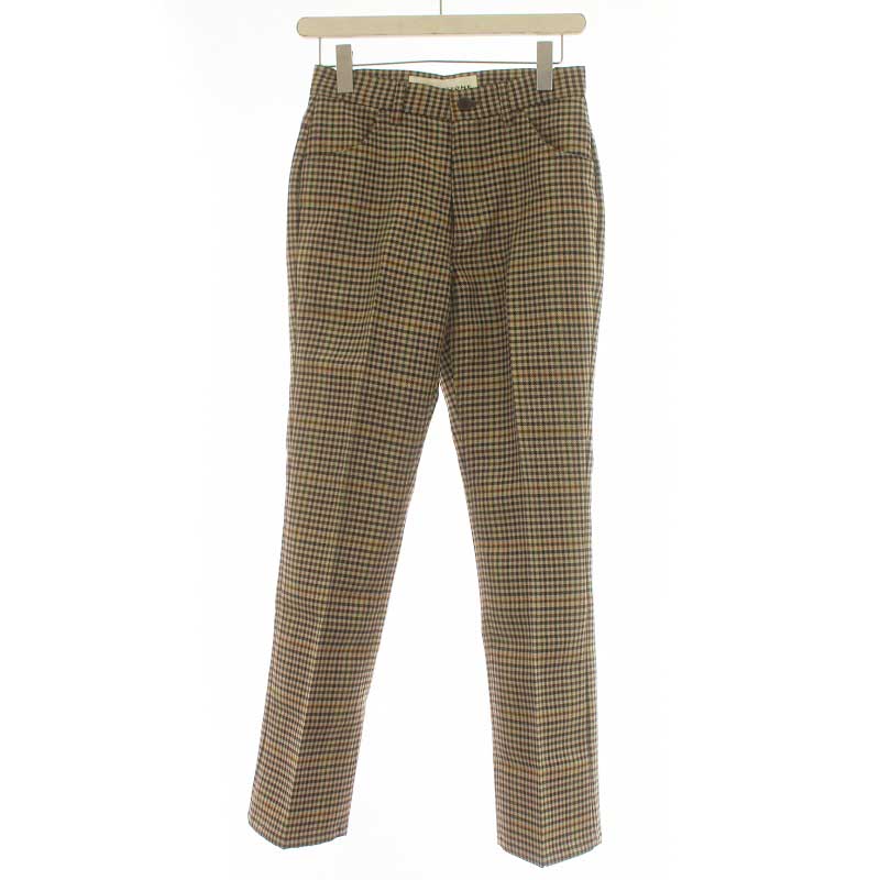未使用品 シンゾーン Shinzone PLAID CHECK PANTS スラックスパンツ  