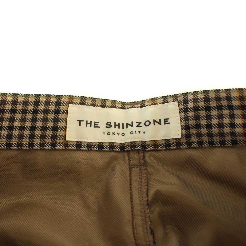未使用品 シンゾーン Shinzone PLAID CHECK PANTS スラックスパンツ  