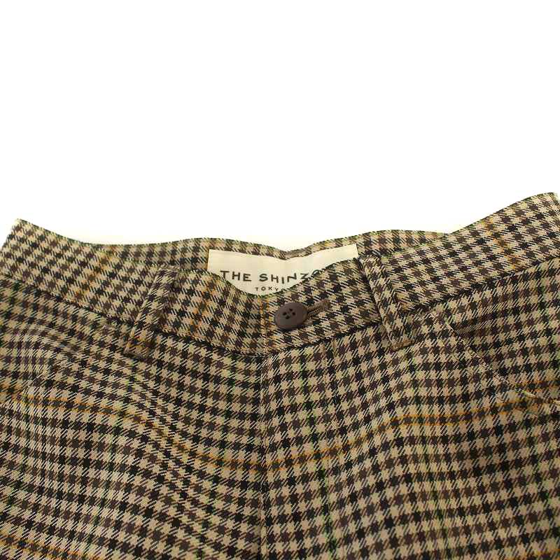 未使用品 シンゾーン Shinzone PLAID CHECK PANTS スラックスパンツ  