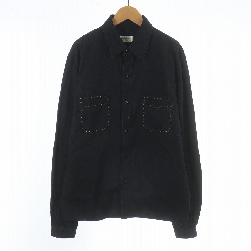 サンローラン パリ SAINT LAURENT PARIS 2019 スタッズポケットシャツ  