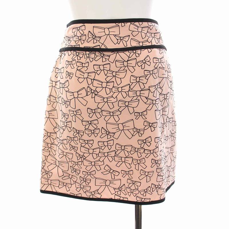 レッド ヴァレンティノ RED VALENTINO ラップスカート ミニ リボン柄  