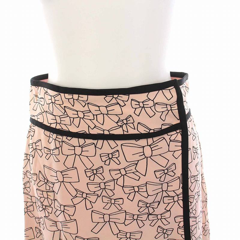 レッド ヴァレンティノ RED VALENTINO ラップスカート ミニ リボン柄 