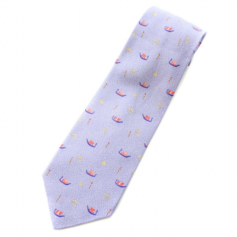 BVLGARI シルク ネクタイ グレー/ブラック 上品】ブルガリ BVLGARI